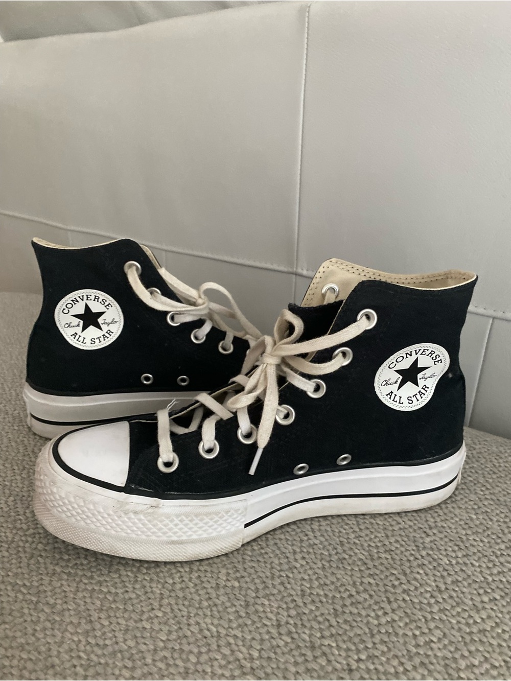 Converse Black and White High-Top Sneakers